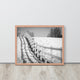Endless Fences in Black & White Rural Landscape Framed Photo Paper Art Prints, Red Oak, 16" X 20"