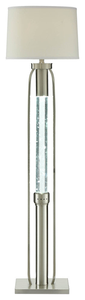 15" X 15" X 58" Sand Nickel Floor Lamp