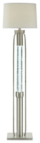 15" X 15" X 58" Sand Nickel Floor Lamp