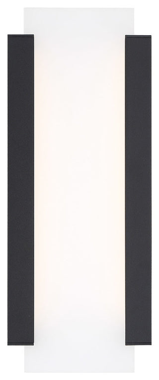 Fiction 14" LED Indoor & Outdoor Wall Light 3000K, Black