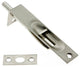 Genuine Solid Brass 4" Flush Bolt With Square End, Satin Nickel