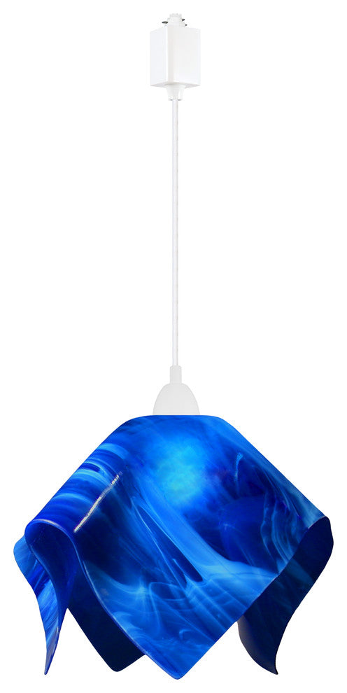 Jezebel Radiance Flame Large Track Light, Cobalt Blue