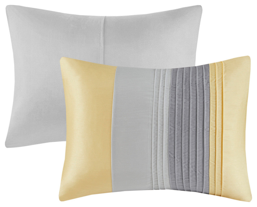 Madison Park Amherst 7 Piece Comforter Set, Yellow