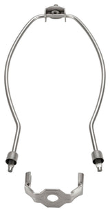 Aspen Creative 20008-22 11" Lamp Harp With Saddle, Satin Nickel, 2-Pack