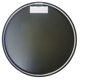 Round Black Metal Framed Wall Mirror, 35.5" X 35.5" Dia.