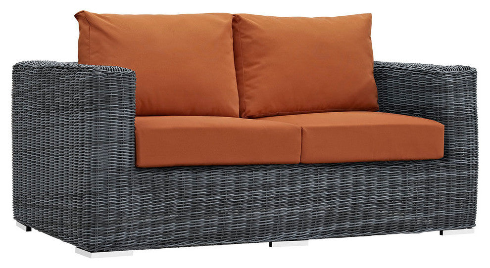 Canvas Tuscan Summon 5-Piece Outdoor Patio Sunbrella Sectional Set
