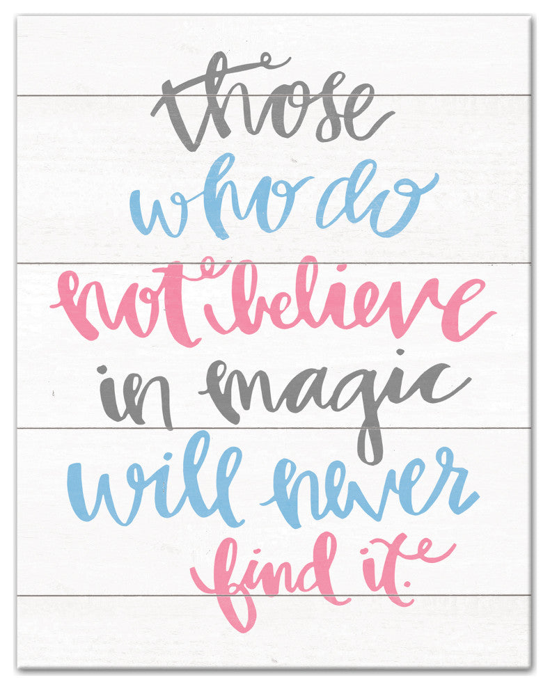 Belive in Magic 11x14 Canvas Wall Art