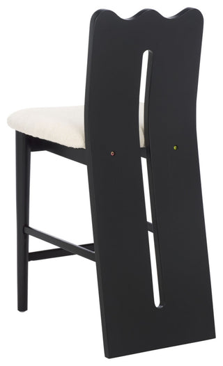 Safavieh Kieran Counter Stool, Creme/Black