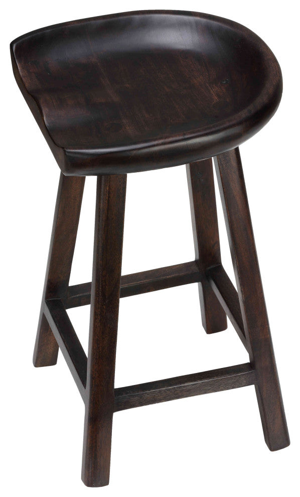 Bare Decor Lucy Wooden Counter Stool, 26"