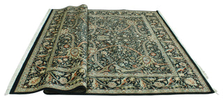 Pak-Persian Cingeswi Black/Green Rug, 8'0x10'2