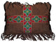 Embroidered Band Cross Pillow