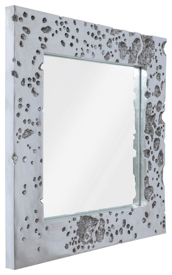 Splotch Mirror, Silver Leaf