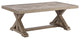 Beachcroft Outdoor Beige Rectangular Cocktail Table