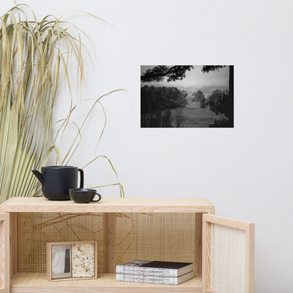 Mist of Valley Forge Landscape Photo Rural Unframed Wall Art Print, 12" X 18"