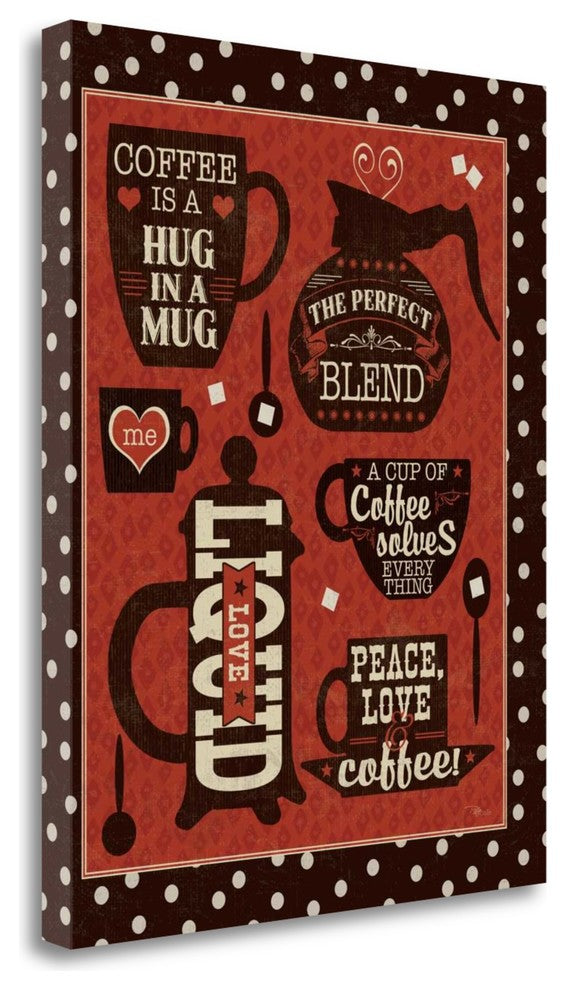 "Coffee Talk II" By Pela Studio, Giclee Print on Gallery Wrap Canvas