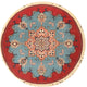 Ahgly Company Indoor Round Traditional Area Rugs, 4' Round