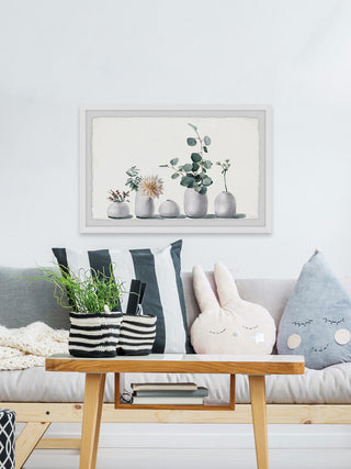 "Simply White" Framed Painting Print, 18"x12"