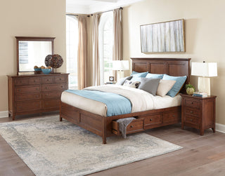 San Mateo Storage Platform Bed, Tuscan, King