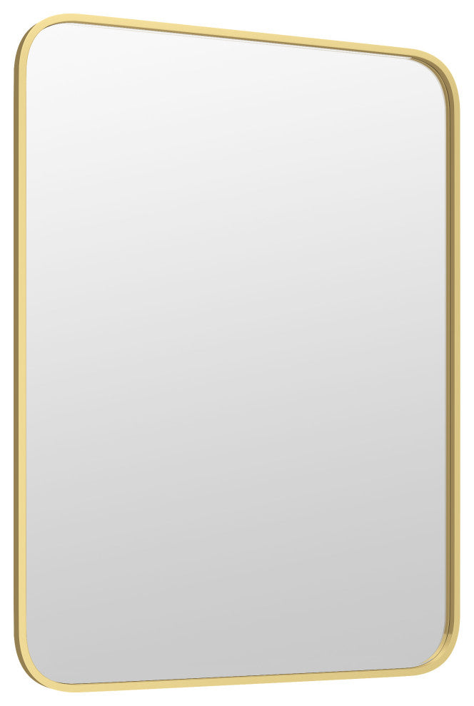 Waterloo 30x40 Gold Rectangular Metal Frame With Round Corner