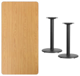 Rectangular Natural Table Top XU-NATTB-3060-TR18-GG