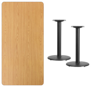 Rectangular Natural Table Top XU-NATTB-3060-TR18-GG