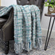 Multi Color Chenille Throw, Blue, 50x60