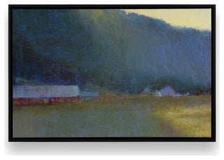 "Riverside Journey" - Peaceful River Landscape Canvas Art