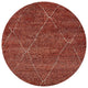 Ahgly Company Indoor Round Mid-Century Modern Area Rugs, 7' Round