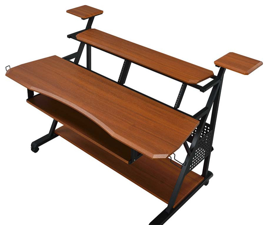 Acme Willow Music Desk Cherry and Black Finish