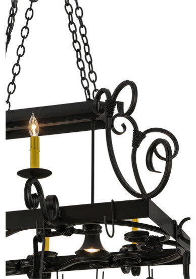 50"L Caiden 6 Light Pot Rack