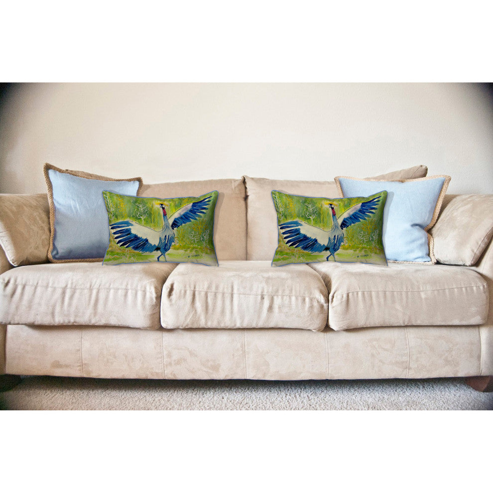 Dancing Crane Large Indoor/Outdoor Pillow 16x20