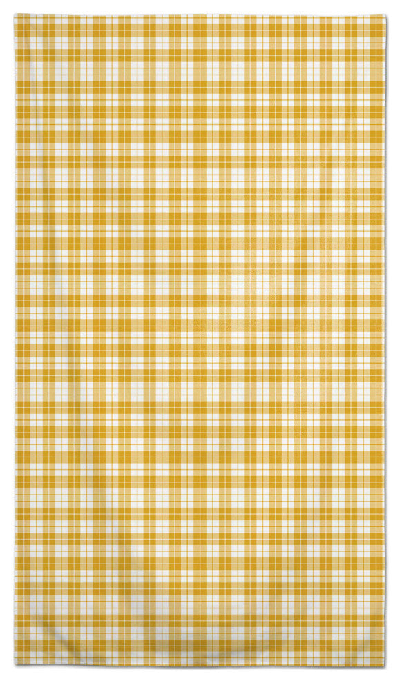 Yellow Buffalo Check 58 x 102 Outdoor Tablecloth