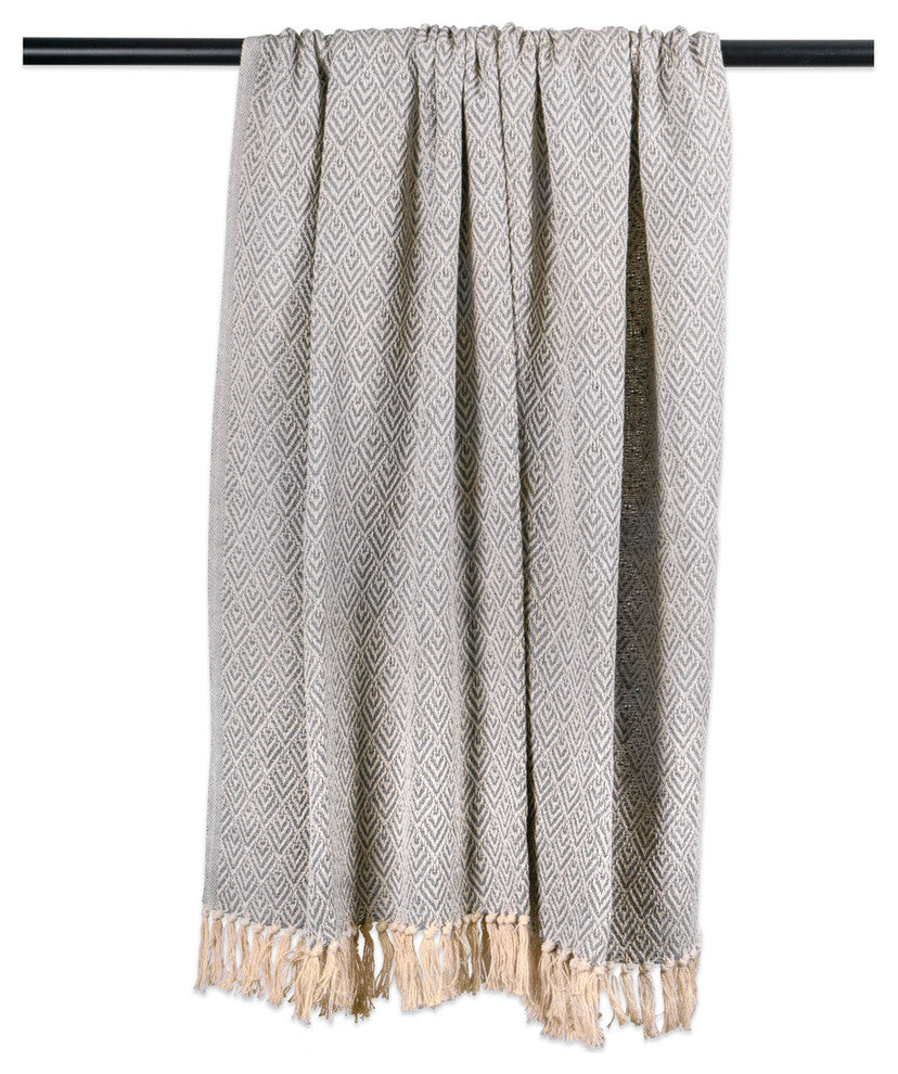 Gray Diamond Throw
