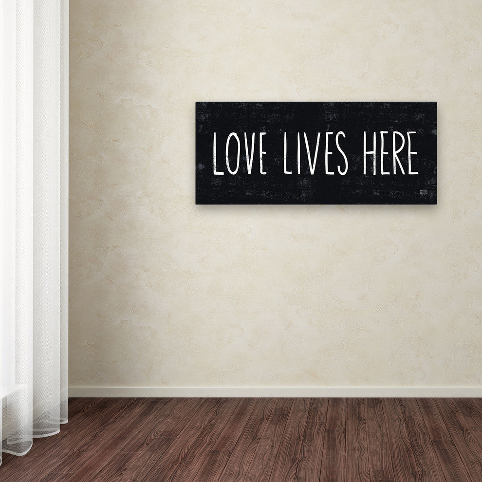 'Love Lives Here' Canvas Art by Michael Mullan