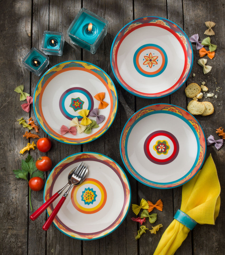 Galicia 40 oz Pasta/Soup Bowl, Set of 4