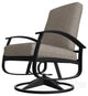 Belle Isle Cushion Outdoor Swivel Rocker, Rain Cast/Black