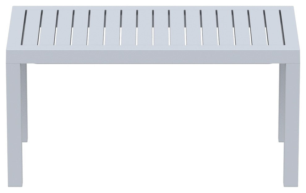 Compamia Ocean Outdoor Coffee Table, Silver-Gray
