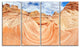 "Waves of Natural Wonder" Landscape Canvas Photo Print, 4 Panels, 48"x28"