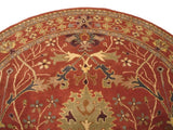 EORC Hand-tufted Wool Rust Traditional Oriental Morris Rug, Rectangular 5'x8'