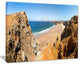 "Rocky Bay Portugal" Panorama Landscape Wall Art Canvas Print20"x12"