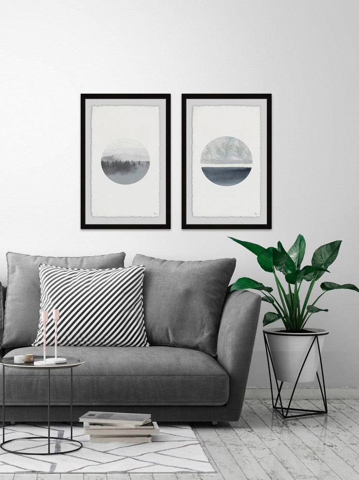 Two Views Diptych, Set of 2, 20x30 Panels