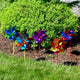 Classic Rainbow Pinwheels, 8" Diameter, Set of 8