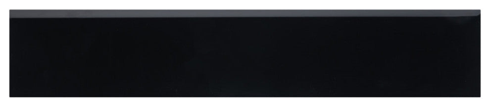 Battiscopa Glossy Black 3-1/8" x 17-3/4" Ceramic Wall Tile Trim, Glossy Blk
