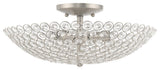 Livex Lighting Brushed Nickel 3-Light Ceiling Mount
