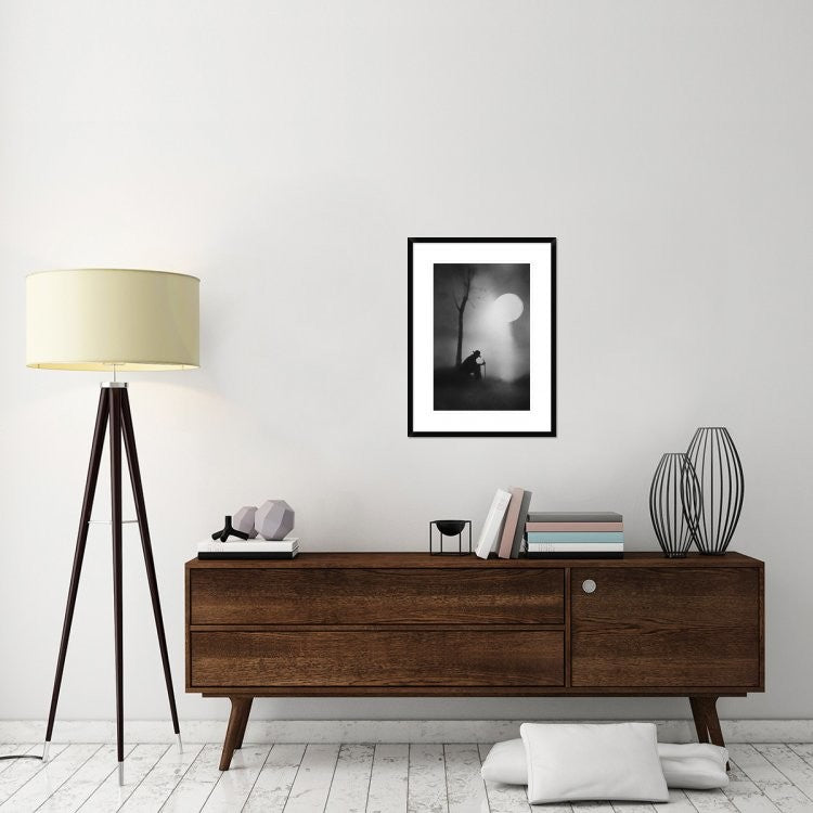 "Monologue" Framed Digital Print by Jay Satriani, 22x30"