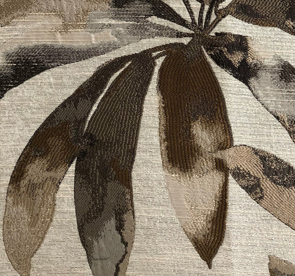 Santorini Cove Beige and Brown Tones Luxury Throw Pillow, 26"x26"