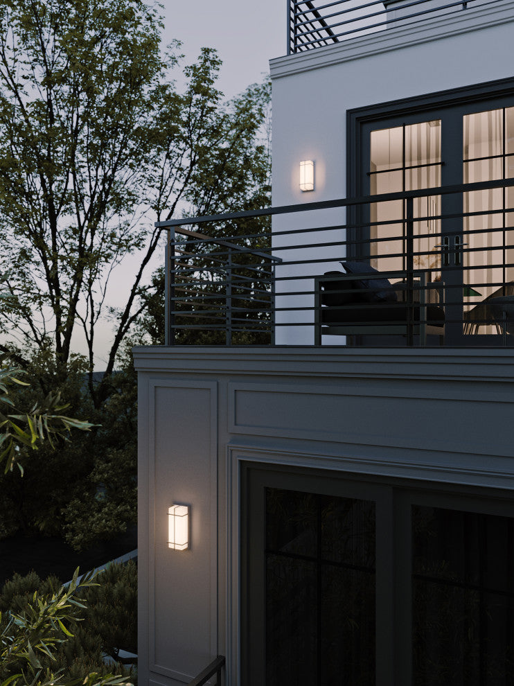 August 12'' LED Outdoor Sconce - Painted Nickel