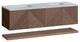 James Martin Marcello Bath Vanity, Chestnut, 72", Carrara Marble, Three-Hole