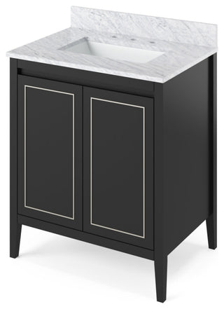 Jeffrey Alexander VKITPER30R-MARBLE Percival II 30" - White / White Carrara