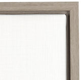 Sylvie Kitty Gray Framed Canvas Wall Art by Simon Te Tai